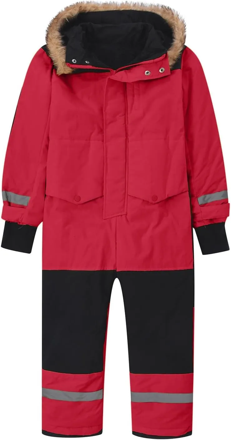 Kids Snow Suits Boys Girls One Piece Snowsuit Waterproof Windproof Outdoor Snowboarding Jumpsuits Overalls Ski Suits