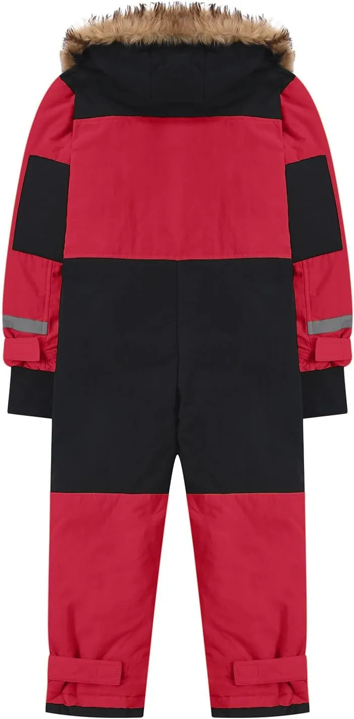 Kids Snow Suits Boys Girls One Piece Snowsuit Waterproof Windproof Outdoor Snowboarding Jumpsuits Overalls Ski Suits