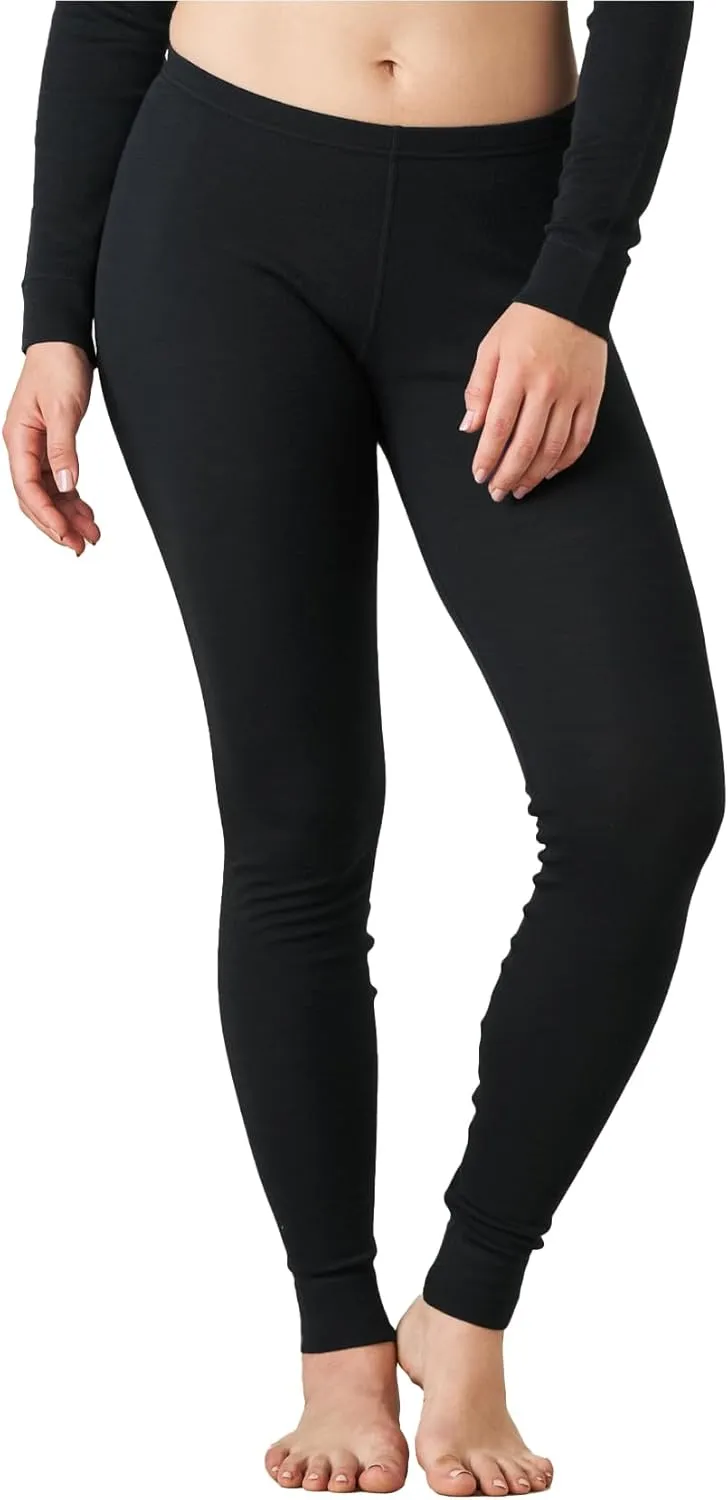 LAPASA Womens 100% Merino Wool Base Layer Midweight Activewear Thermal Underwear Long John Shirt Long Sleeve Pants L48/L49