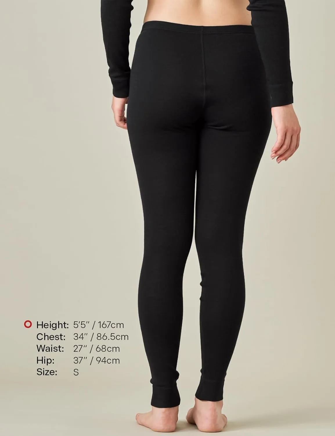 LAPASA Womens 100% Merino Wool Base Layer Midweight Activewear Thermal Underwear Long John Shirt Long Sleeve Pants L48/L49