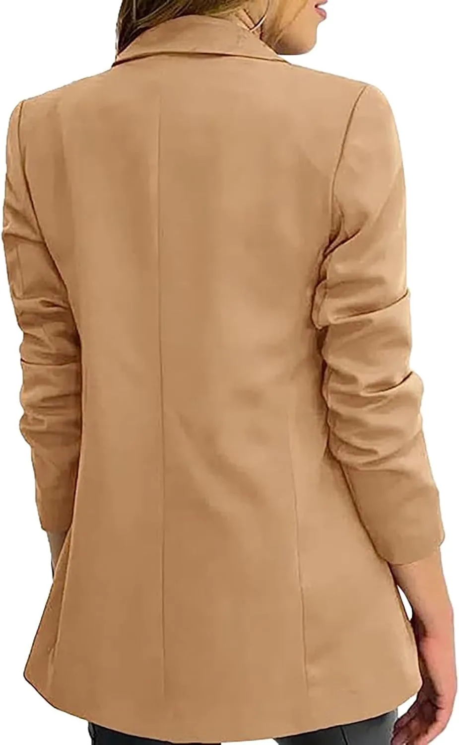Linen Blazers for Women 2024 Causal Women Blazers Short Prtite Lightweight Coat Loose Fit Herringbone Jackets