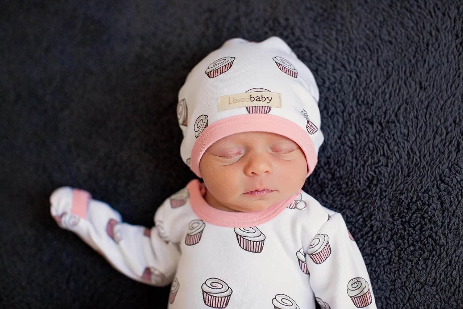 L'ovedbaby Unisex-Baby Newborn Organic Cute Cap