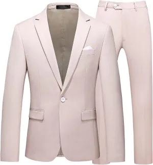 Men Suits for Wedding Men High End Elegant 2 Piece Suits for Men Blazer Pants