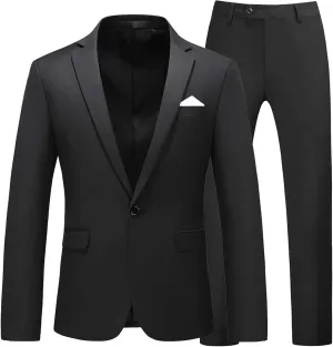 Men Suits for Wedding Men High End Elegant 2 Piece Suits for Men Blazer Pants