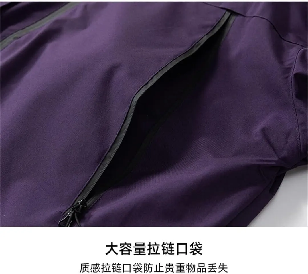 Men Women Hiking Jackets Waterproof Coat Hooded Windbreaker Camping Fishing Fitness Camping Jackets