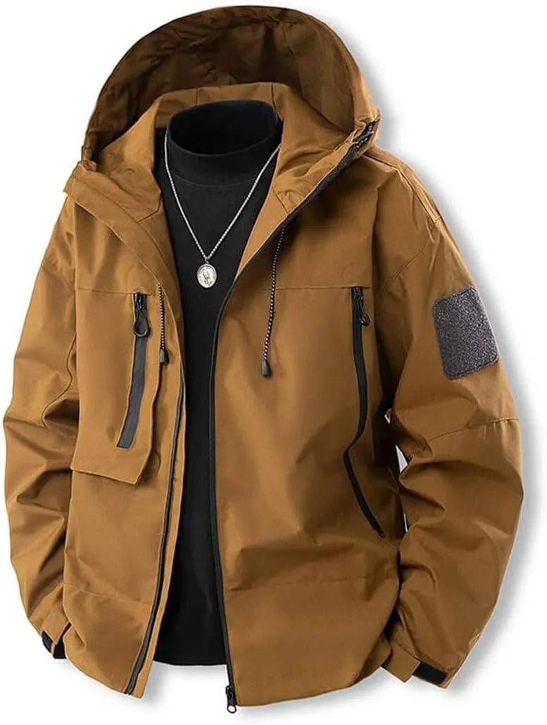 Men Women Hiking Jackets Waterproof Coat Hooded Windbreaker Camping Fishing Fitness Camping Jackets