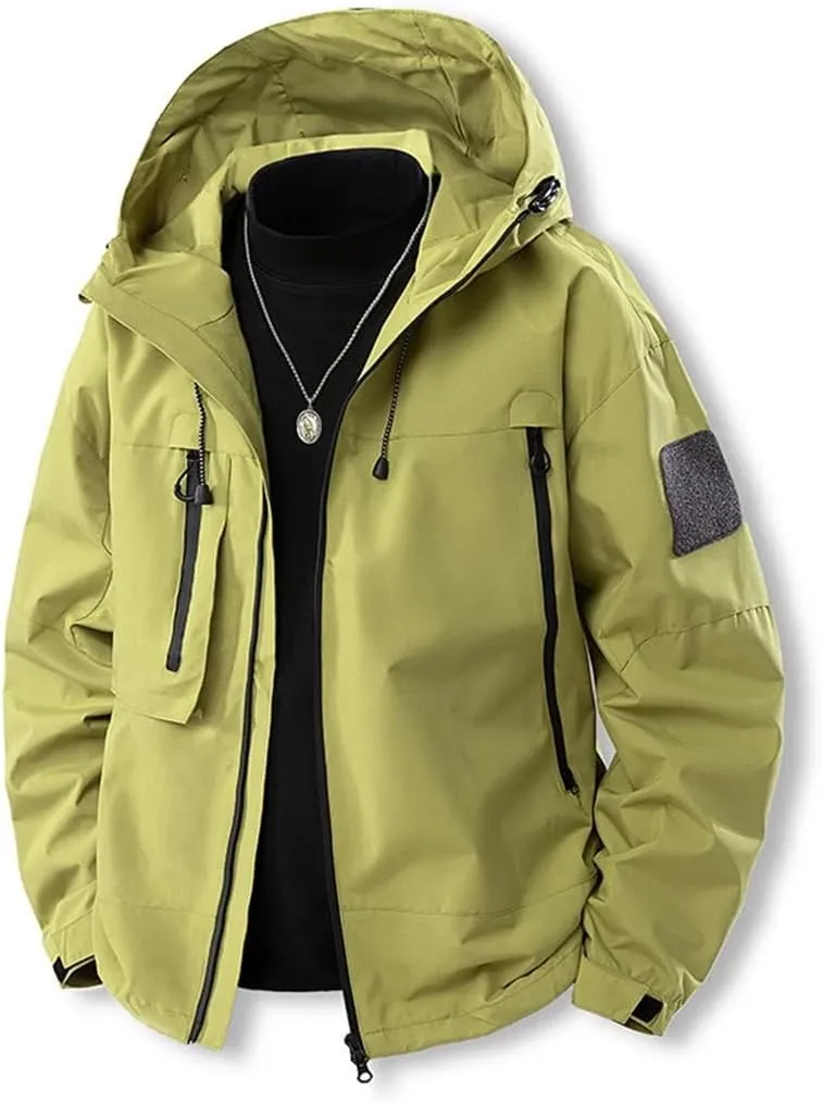 Men Women Hiking Jackets Waterproof Coat Hooded Windbreaker Camping Fishing Fitness Camping Jackets