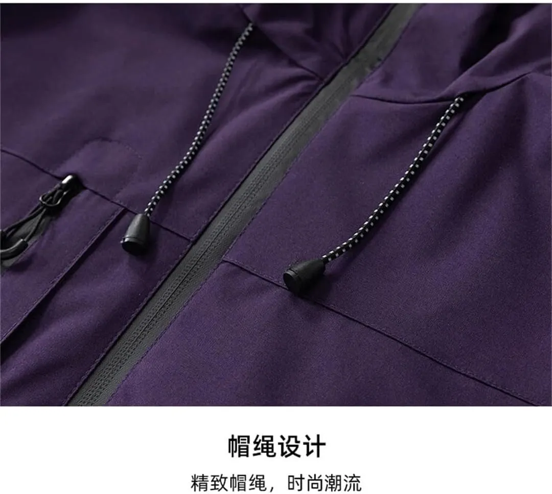 Men Women Hiking Jackets Waterproof Coat Hooded Windbreaker Camping Fishing Fitness Camping Jackets