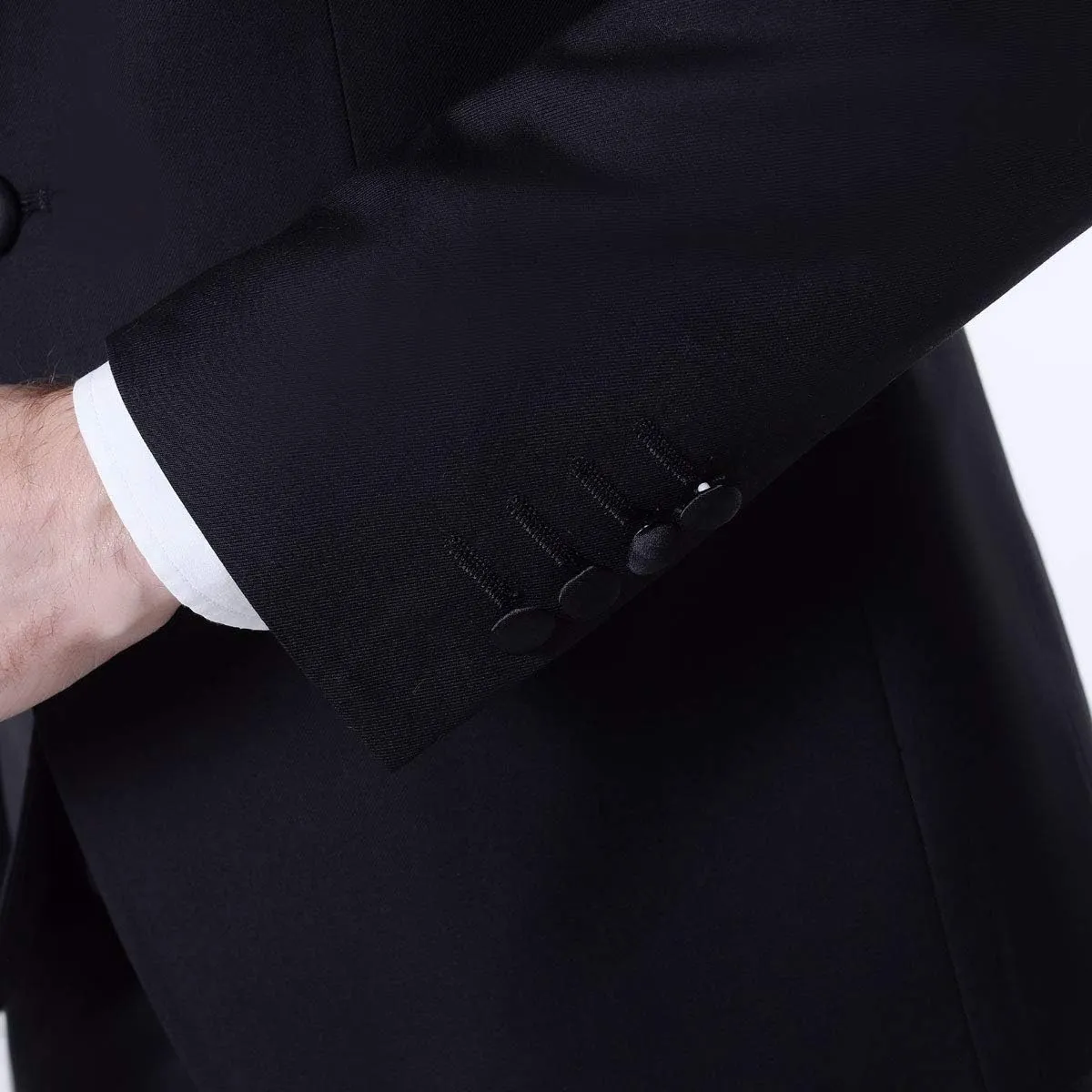 Men's 3 PC Red Notch Lapel Wedding Suits Slim Fit Groom Tuxedos Prom Suits Casual Suit