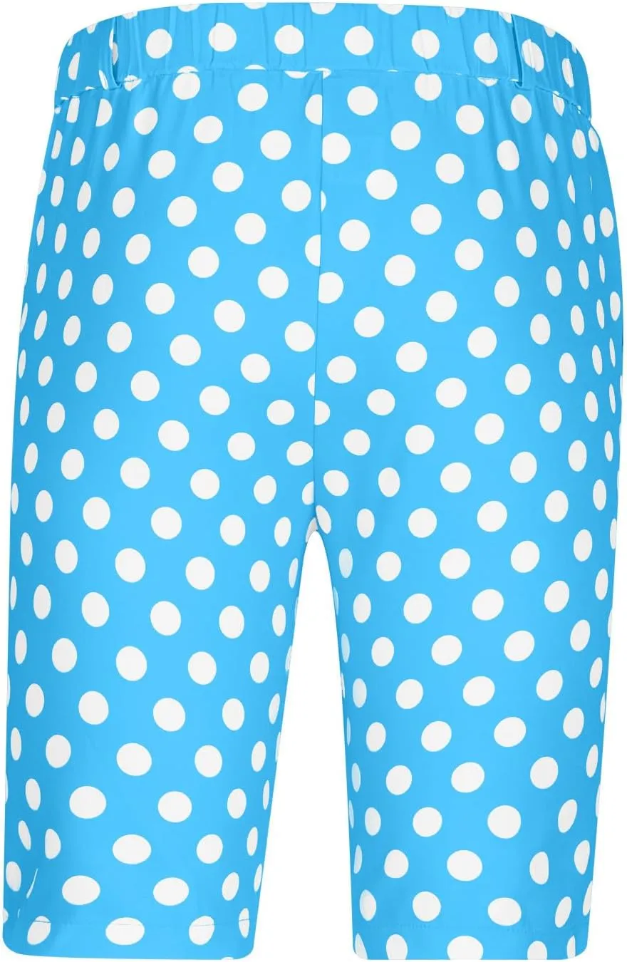 Men's Athletic Gym Shorts Quick Dry Dot Printed Casual Basketball Shorts with Pockets for Running Workout Activewear