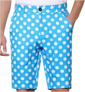 Men's Athletic Gym Shorts Quick Dry Dot Printed Casual Basketball Shorts with Pockets for Running Workout Activewear