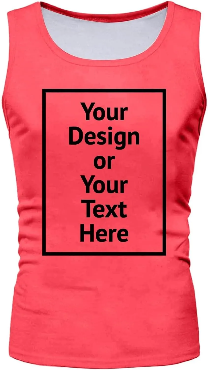Men's Beach Tank Tops Sleeveless 2025 Solid Athletic Shirt Summer Basics Plus Size Tank Shirts Vacation Undershirts