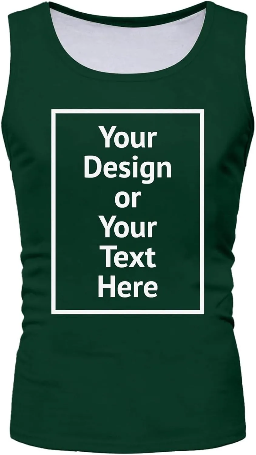 Men's Beach Tank Tops Sleeveless 2025 Solid Athletic Shirt Summer Basics Plus Size Tank Shirts Vacation Undershirts