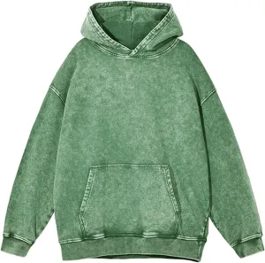 Mens Hoodies Vintage Oversized Hoodie Acid Wash Couples Cotton Pullover Distressed fashion Man Sweatshirts Streetwear