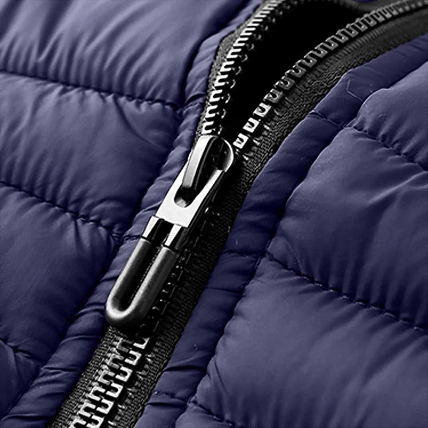Mens Puffer Jackets Winter Hooded Coats Thicken Warm Overcoats Quilted Down Jacket Zipper Parka Coat Trendy Outerwear