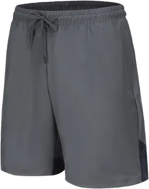 Men's Quick Dry Shorts Elastic Waist Workout Gym Short Pants Lightweight Summer Beach Trunks Running Activewear