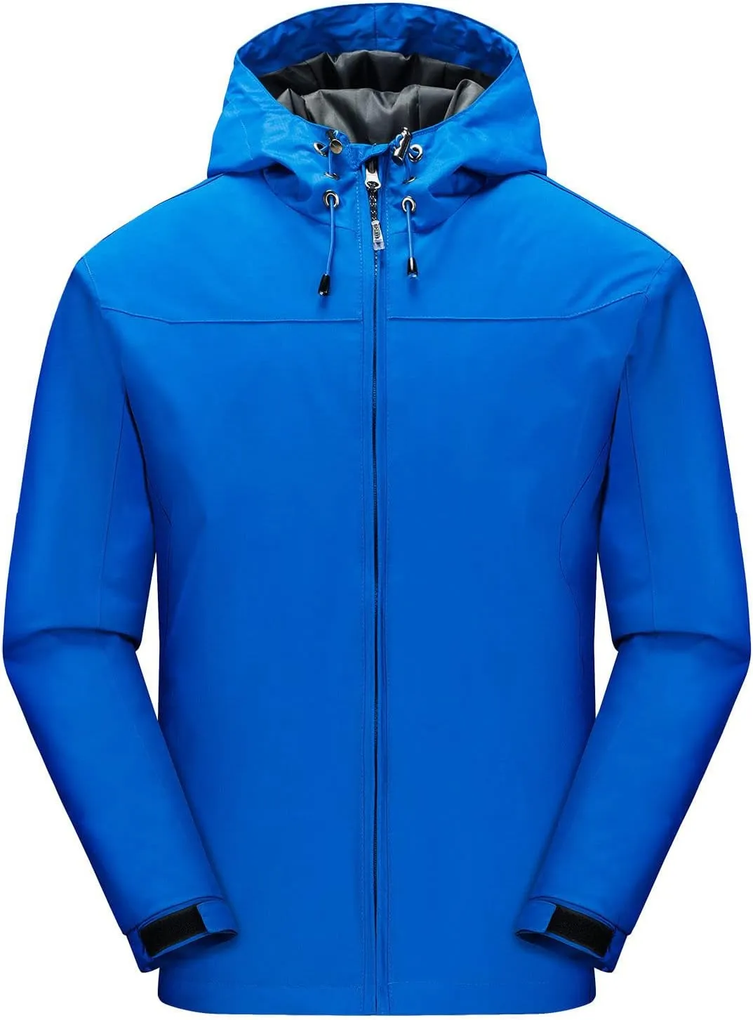 Mens Rain Jackets Waterproof with Hood Mens Windbreaker Jackets Softshell Lightweight for Hiking Fishing
