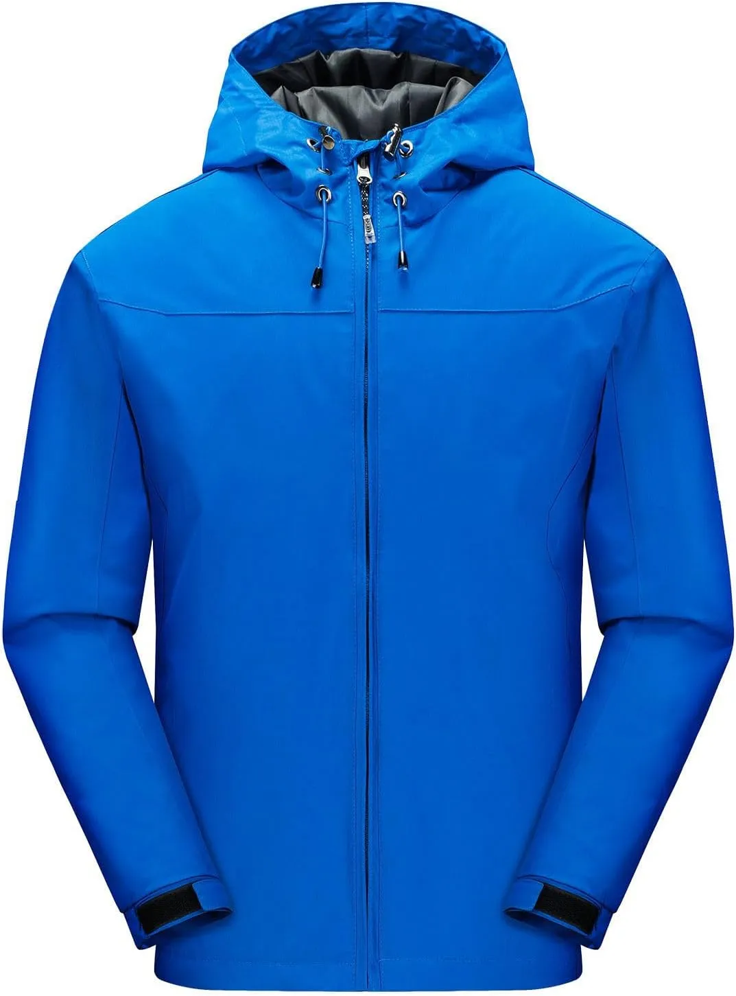 Mens Rain Jackets Waterproof with Hood Mens Windbreaker Jackets Softshell Lightweight for Hiking Fishing