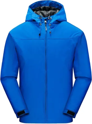 Mens Rain Jackets Waterproof with Hood Mens Windbreaker Jackets Softshell Lightweight for Hiking Fishing