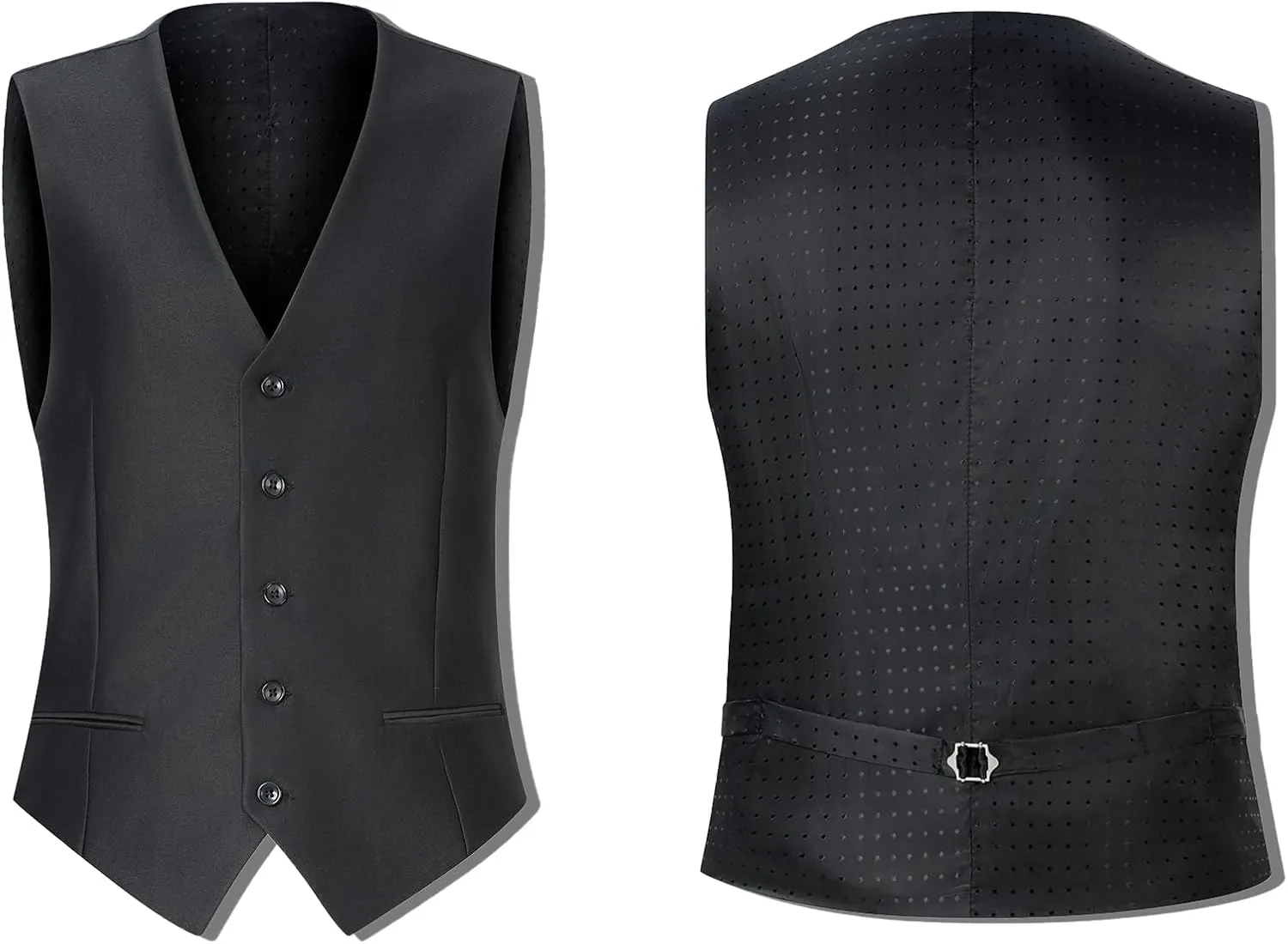 Men's Suit Slim Fit 3 Piece Suits for Men, One Button Solid Shawl Lapel Blazer Jacket Vest Set for Party Wedding