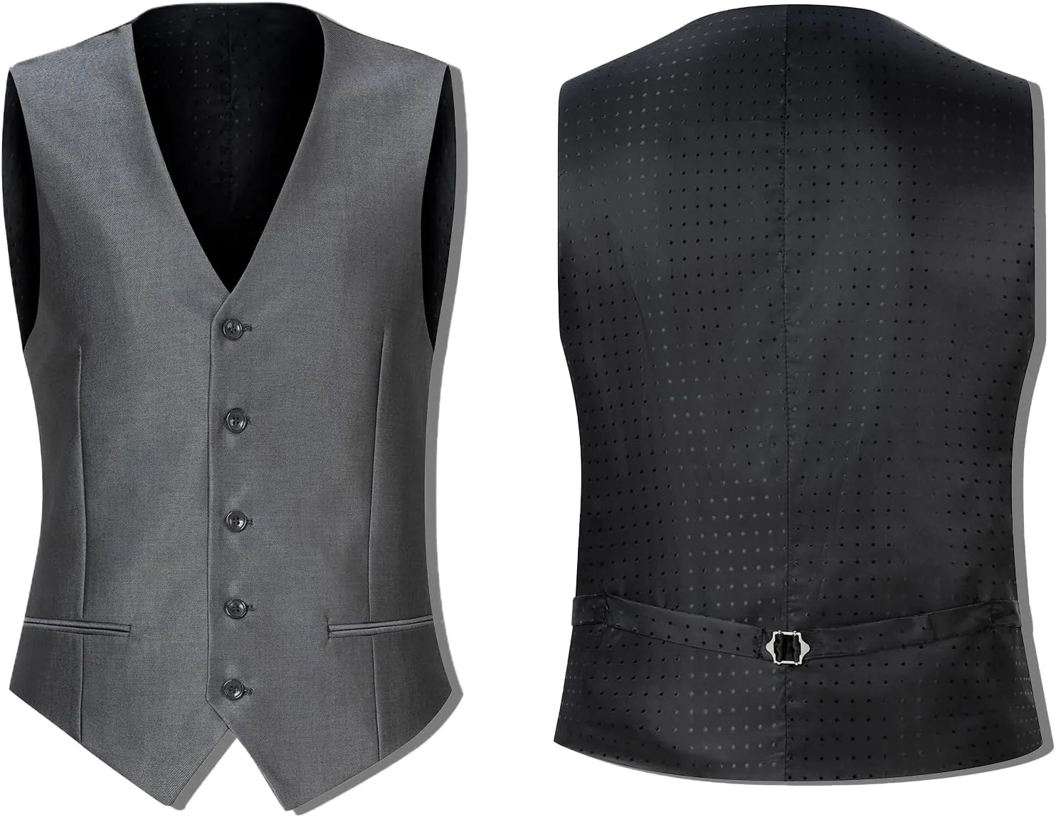 Men's Suit Slim Fit 3 Piece Suits for Men, One Button Solid Shawl Lapel Blazer Jacket Vest Set for Party Wedding