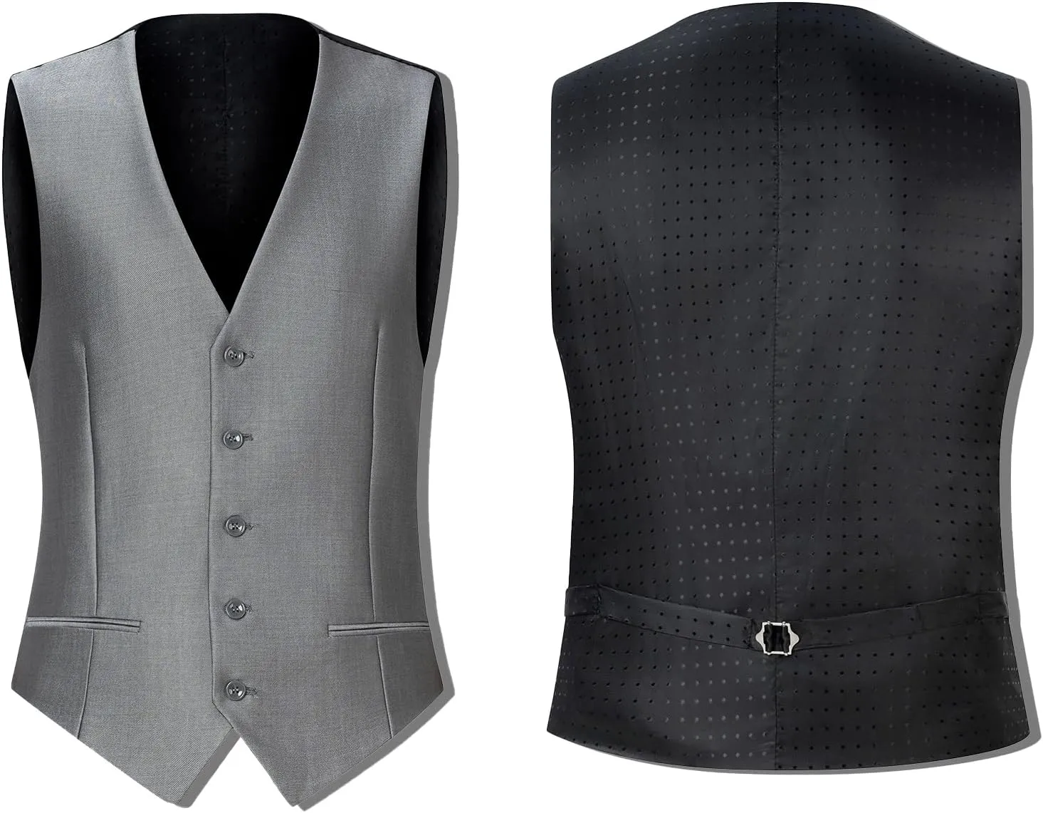 Men's Suit Slim Fit 3 Piece Suits for Men, One Button Solid Shawl Lapel Blazer Jacket Vest Set for Party Wedding