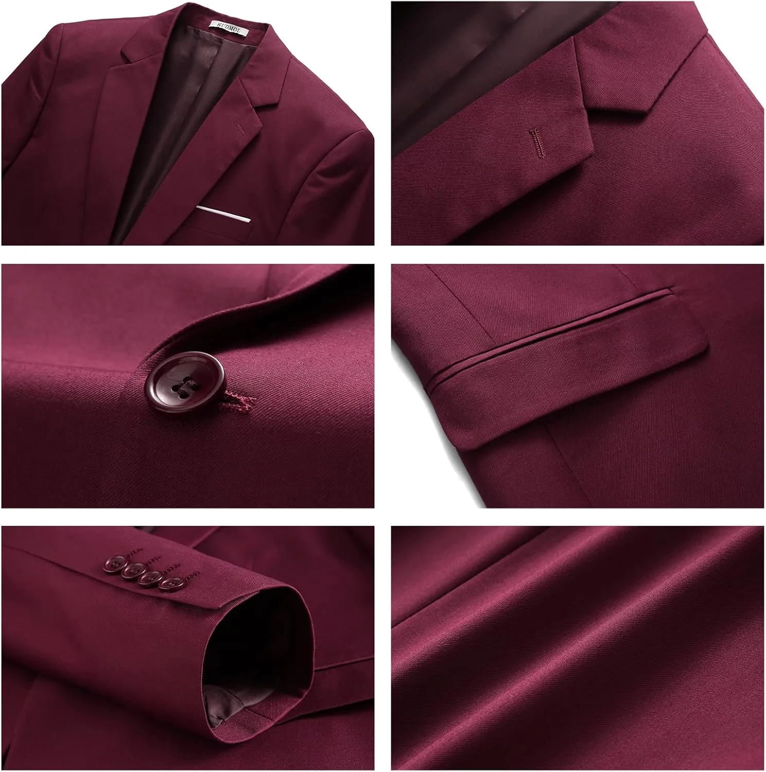 Mens Suits 2 Piece Slim Fit Casual One Button Solid Suits for Mens Business Wedding Party Jacket Blazer & Pants Set