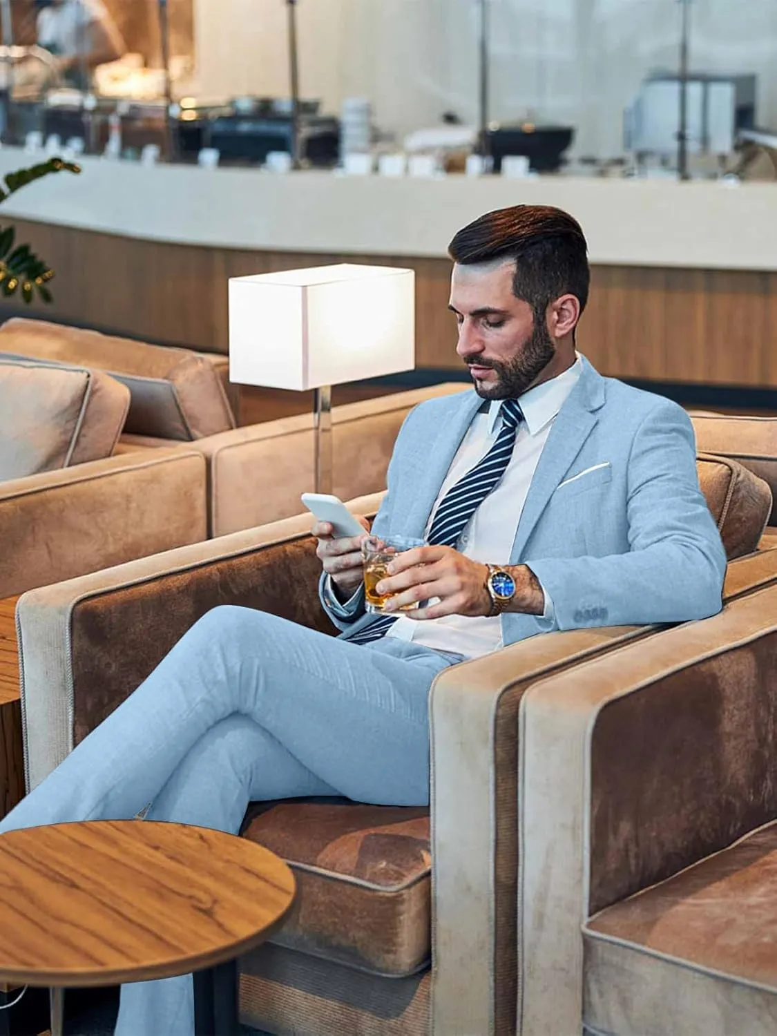 Mens Suits 3 Piece Slim Fit Suit Set Solid Tuxedo Set for Wedding Groomsmen Business Prom Party