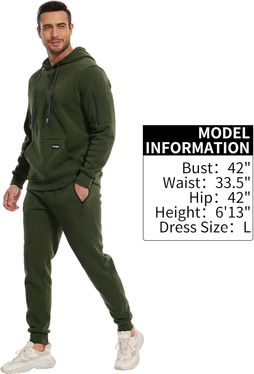 Men's Tracksuits Sweatsuits for Men Sweat Track Suits 2 Piece Sweatpants Jogging Casual Athletic Suits With Pockets
