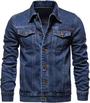 Mens Trucker Jacket Lightweight Button Work Jackets Classic Canvas Trucker Jackets Military Coat Military Bomber Jackets