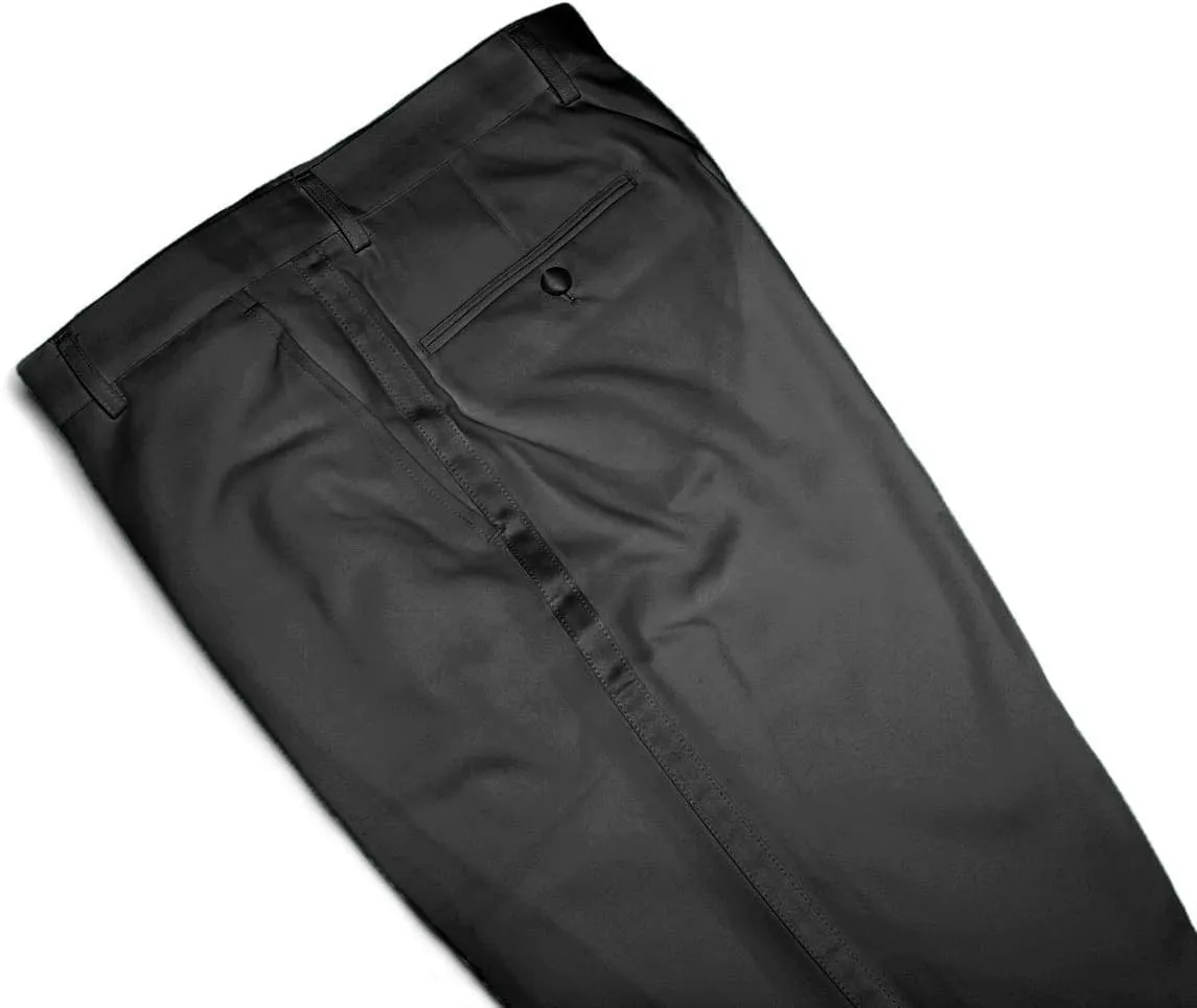 Men's TUXEDO Pants Tux Pant Flat Front Satin Band Stripe Solid Colors