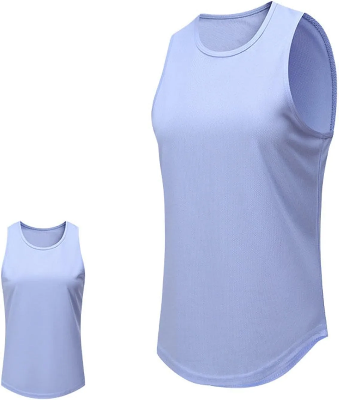 Miyaomn Workout Tank Tops for Women Quick Dry Sleeveless Slim Fit Gym Yoga Shirts with Side Slits Running Athletic Tennis Top