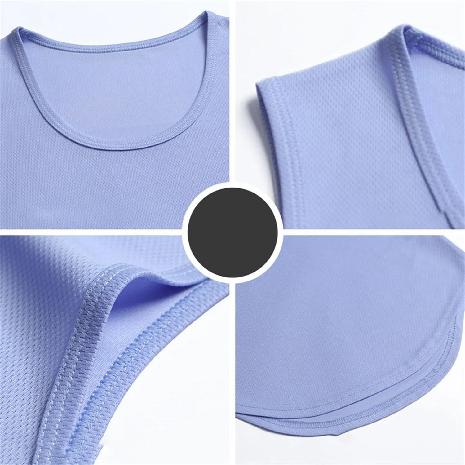 Miyaomn Workout Tank Tops for Women Quick Dry Sleeveless Slim Fit Gym Yoga Shirts with Side Slits Running Athletic Tennis Top