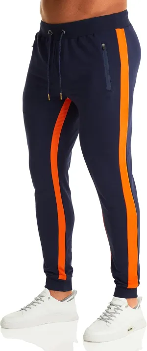 OuBER Men's Gym Jogger Pants Slim Fit Workout Running Sweatpants with Zipper Pockets