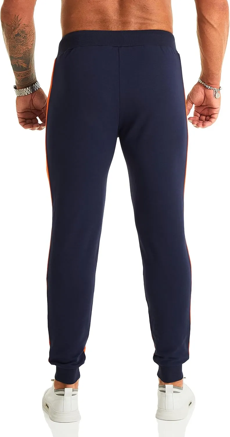 OuBER Men's Gym Jogger Pants Slim Fit Workout Running Sweatpants with Zipper Pockets