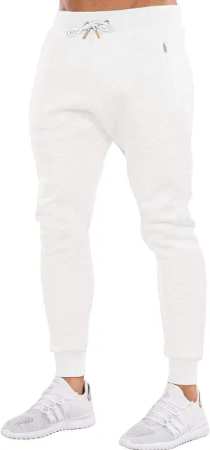 OuBER Men's Gym Jogger Pants Slim Fit Workout Running Sweatpants with Zipper Pockets