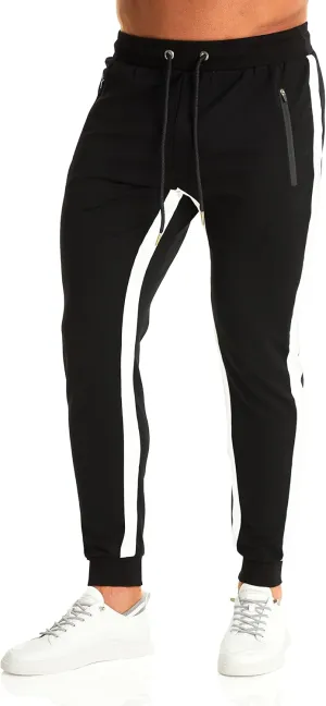 OuBER Men's Gym Jogger Pants Slim Fit Workout Running Sweatpants with Zipper Pockets