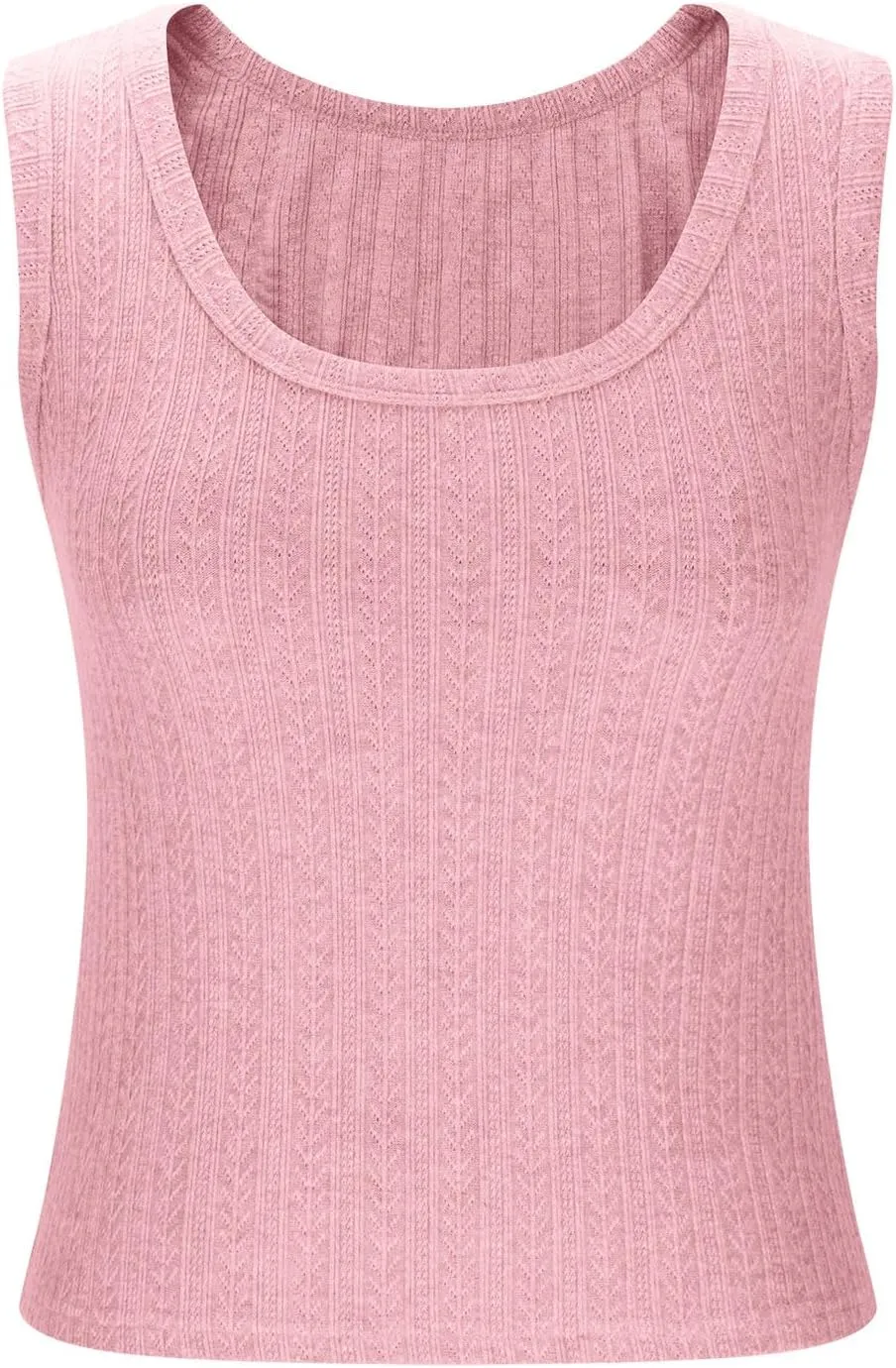 Plus Size Vests for Womens Summer Dressy Sleeveless Round Neck Solid Color Tunic Tops Casual Slim Comfy Tank Top