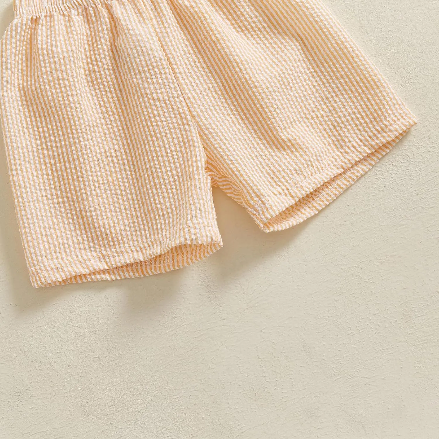 Qiylii Toddler Baby Girls Boys Summer Shorts Bubble Cotton Stripe Beach Short Pants Elastic Waist Casual Shorts