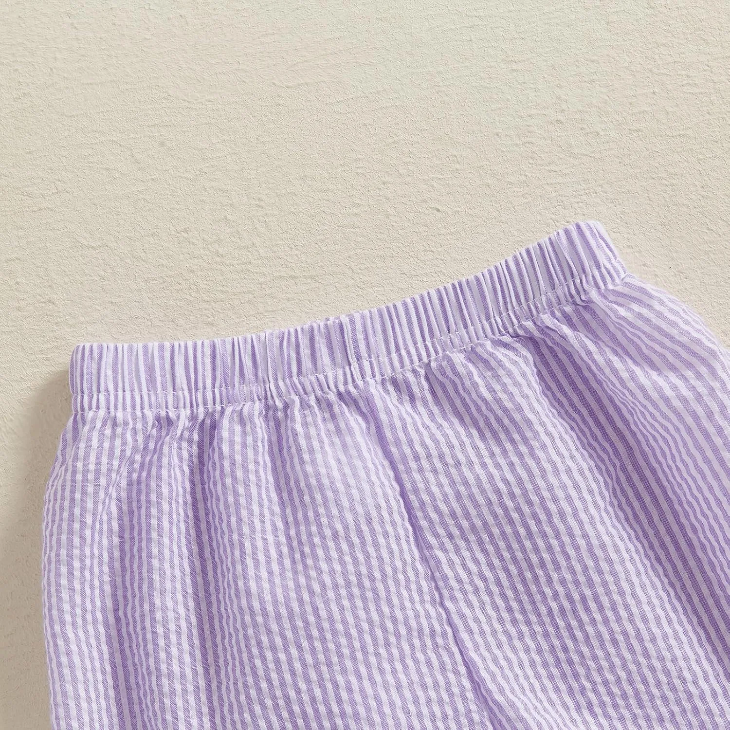Qiylii Toddler Baby Girls Boys Summer Shorts Bubble Cotton Stripe Beach Short Pants Elastic Waist Casual Shorts