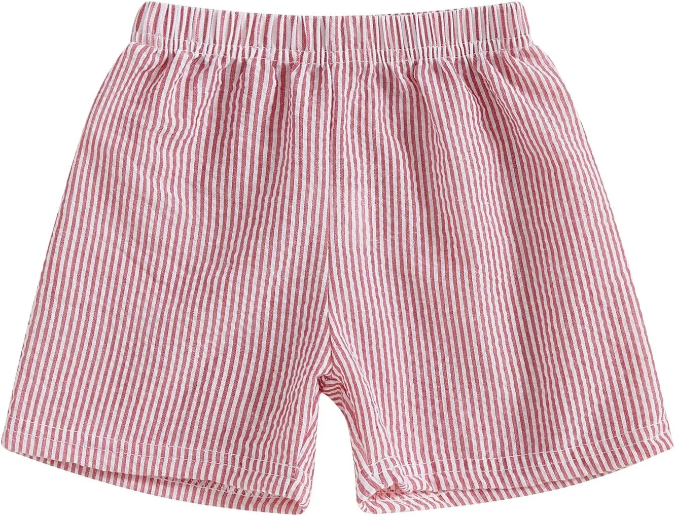 Qiylii Toddler Baby Girls Boys Summer Shorts Bubble Cotton Stripe Beach Short Pants Elastic Waist Casual Shorts
