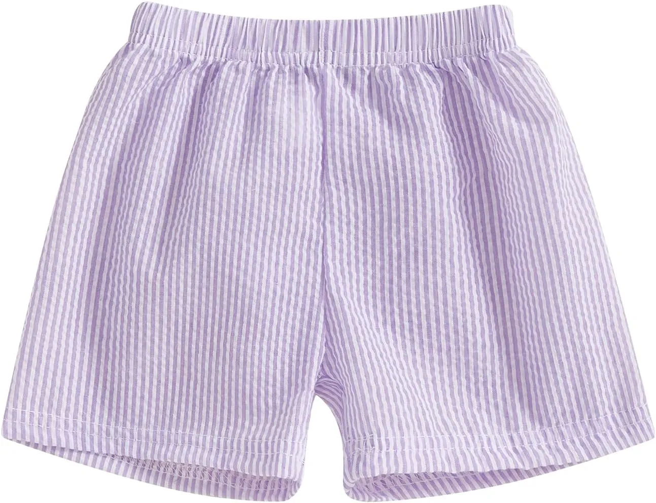 Qiylii Toddler Baby Girls Boys Summer Shorts Bubble Cotton Stripe Beach Short Pants Elastic Waist Casual Shorts