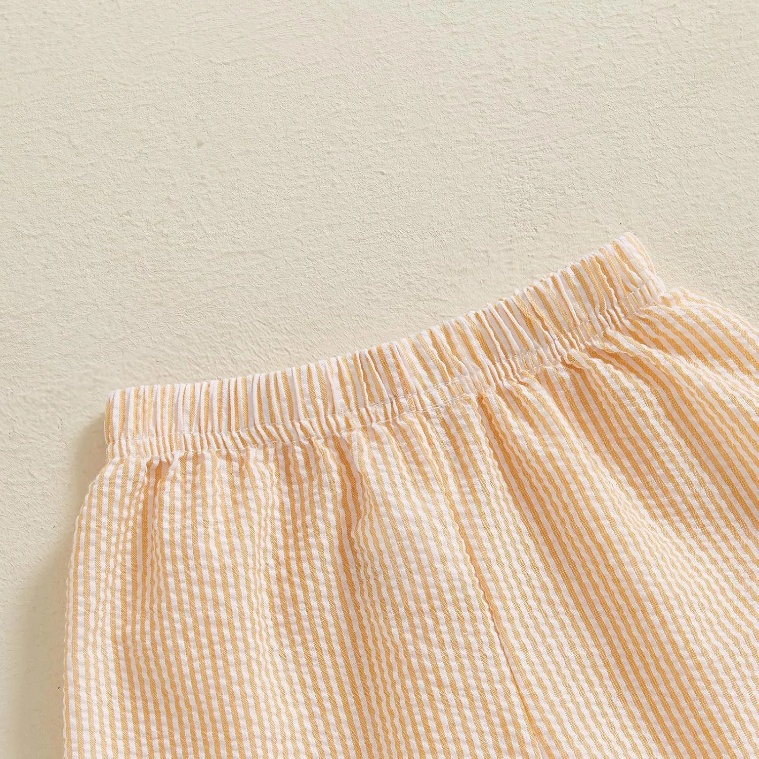 Qiylii Toddler Baby Girls Boys Summer Shorts Bubble Cotton Stripe Beach Short Pants Elastic Waist Casual Shorts