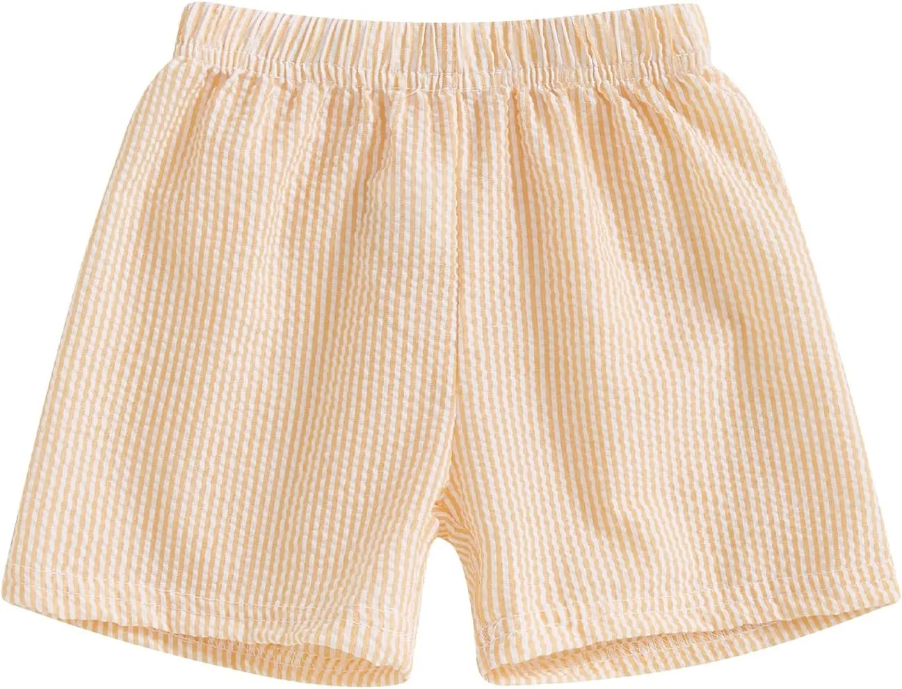 Qiylii Toddler Baby Girls Boys Summer Shorts Bubble Cotton Stripe Beach Short Pants Elastic Waist Casual Shorts
