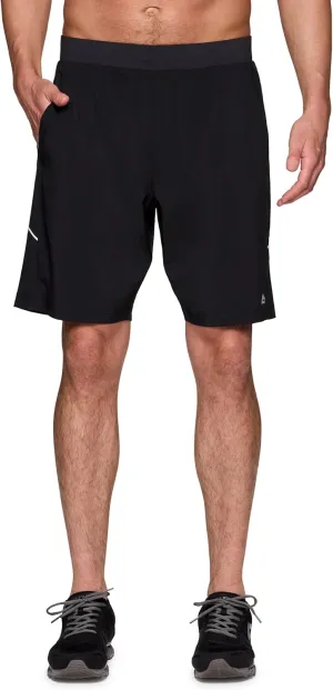 RBX Activewear Workout Shorts for Men, Quick Drying Woven Running Basketball Shorts with Flat Waistband, 9" Inseam