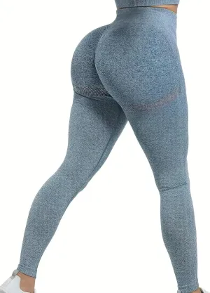 Seamless Butt Lifting Workout Leggings for Women, High Waist Yoga Compression Tights Pants, Women's Activewear