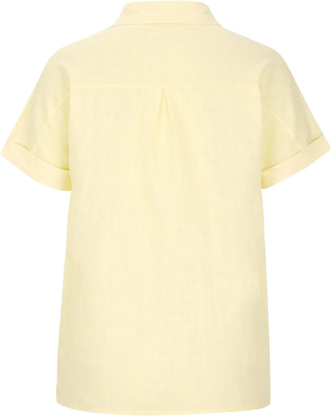 SMIDOW Womens Button Down Cotton Linen Shirts V Neck Roll Up Short Sleeve Blouses Loose Collared Shirt Casual Work Tops
