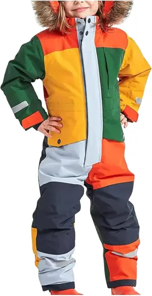 Snow Suits for Girls Boys Kids One Pieces Ski Suits Waterproof Windproof Jumpsuits Jackets Toddler Winter Snowsuit