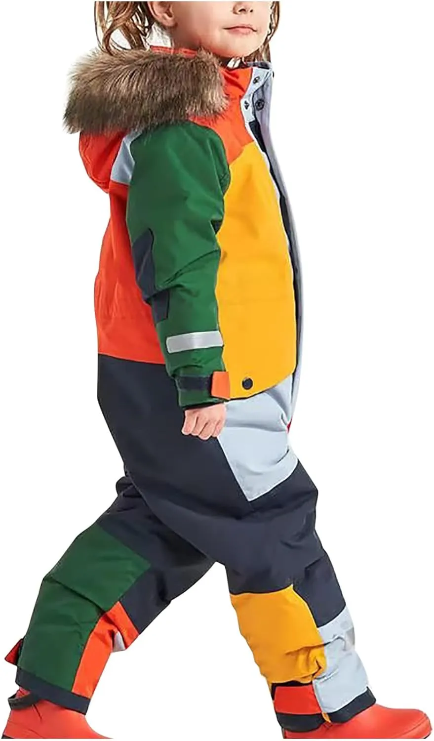 Snow Suits for Girls Boys Kids One Pieces Ski Suits Waterproof Windproof Jumpsuits Jackets Toddler Winter Snowsuit
