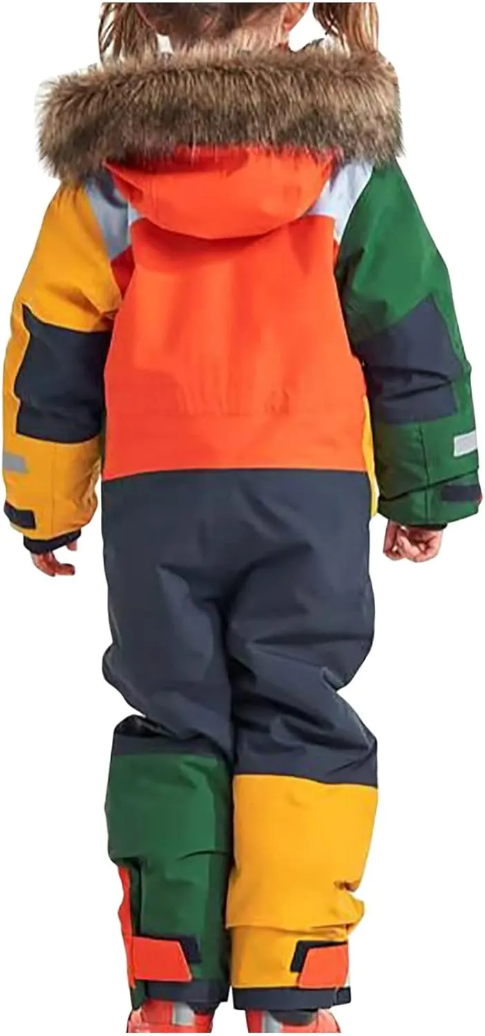 Snow Suits for Girls Boys Kids One Pieces Ski Suits Waterproof Windproof Jumpsuits Jackets Toddler Winter Snowsuit